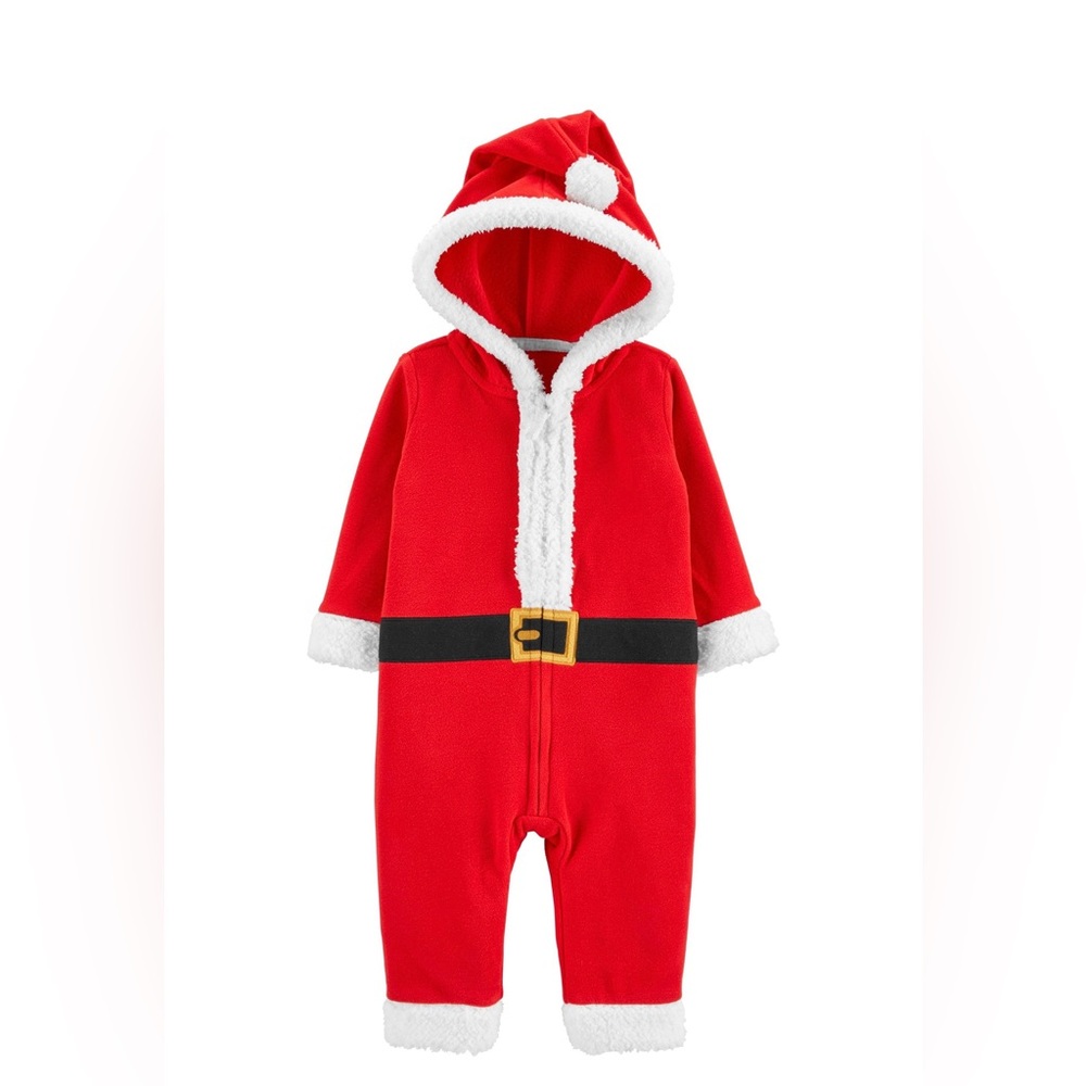 Carters Baby Fleece Santa Suit 9M